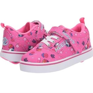 Heelys Pro 20 x2 Pink Hot Pink Unicorns Girls Wheeled Heel Shoe, Size 3 Youth